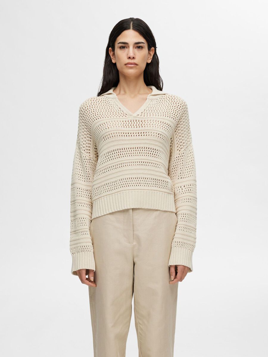 Selected Femme - Fine Collar Knit