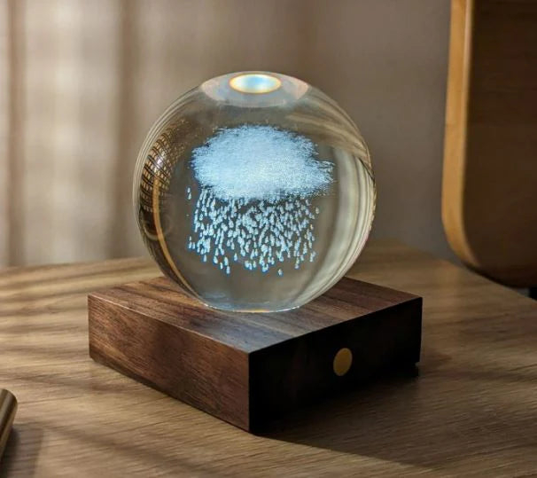 Gingko - Amber Crystal Light