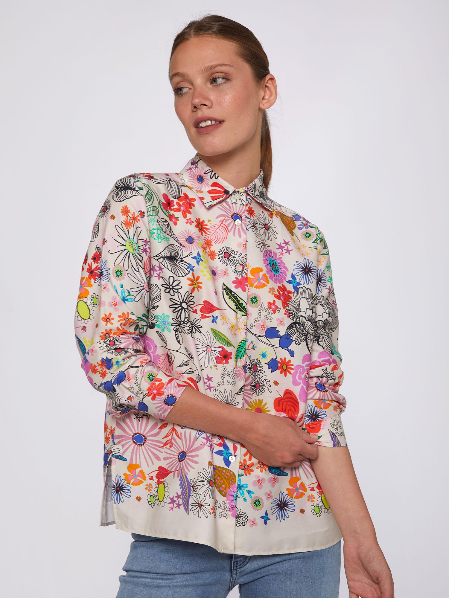 Vilagallo - Flower Print Shirt - Irina