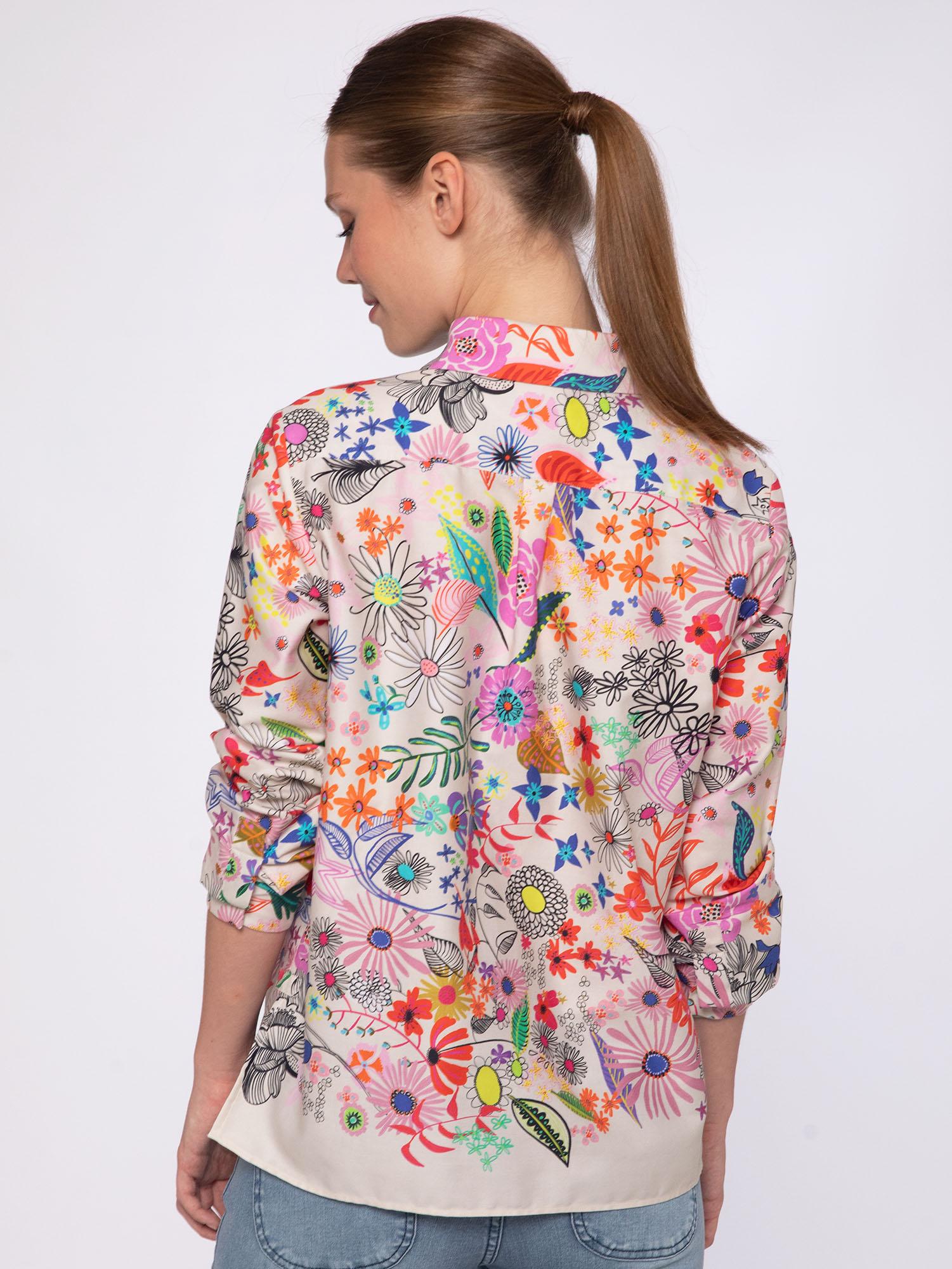 Vilagallo - Flower Print Shirt - Irina
