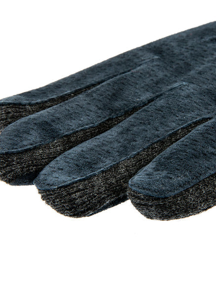 Dents - Suede Glove with Knitted Cuff