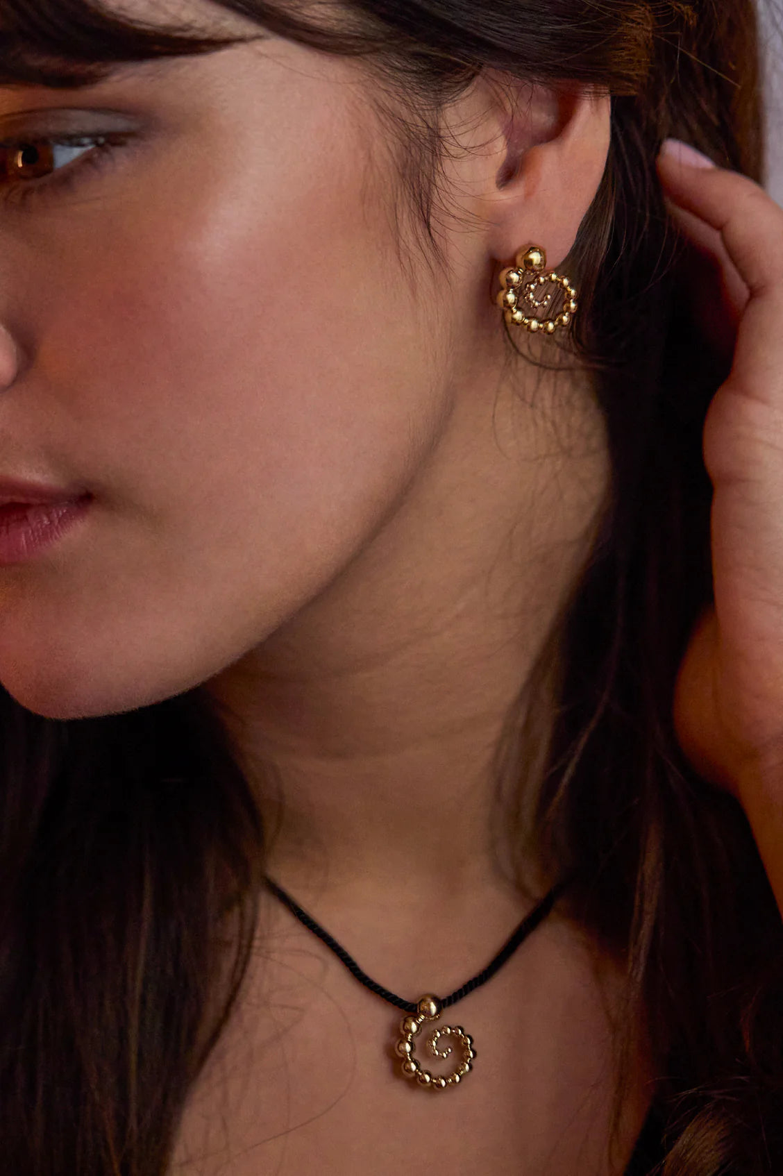 Estella Bartlett - Beaded Swirl Earrings