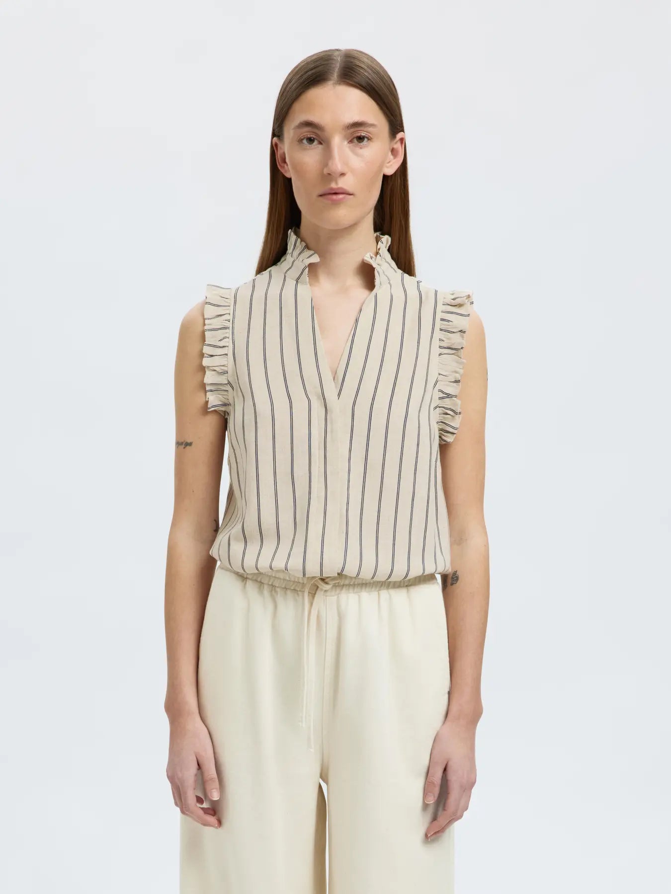 Selected Femme - Ruffle Top - Viva