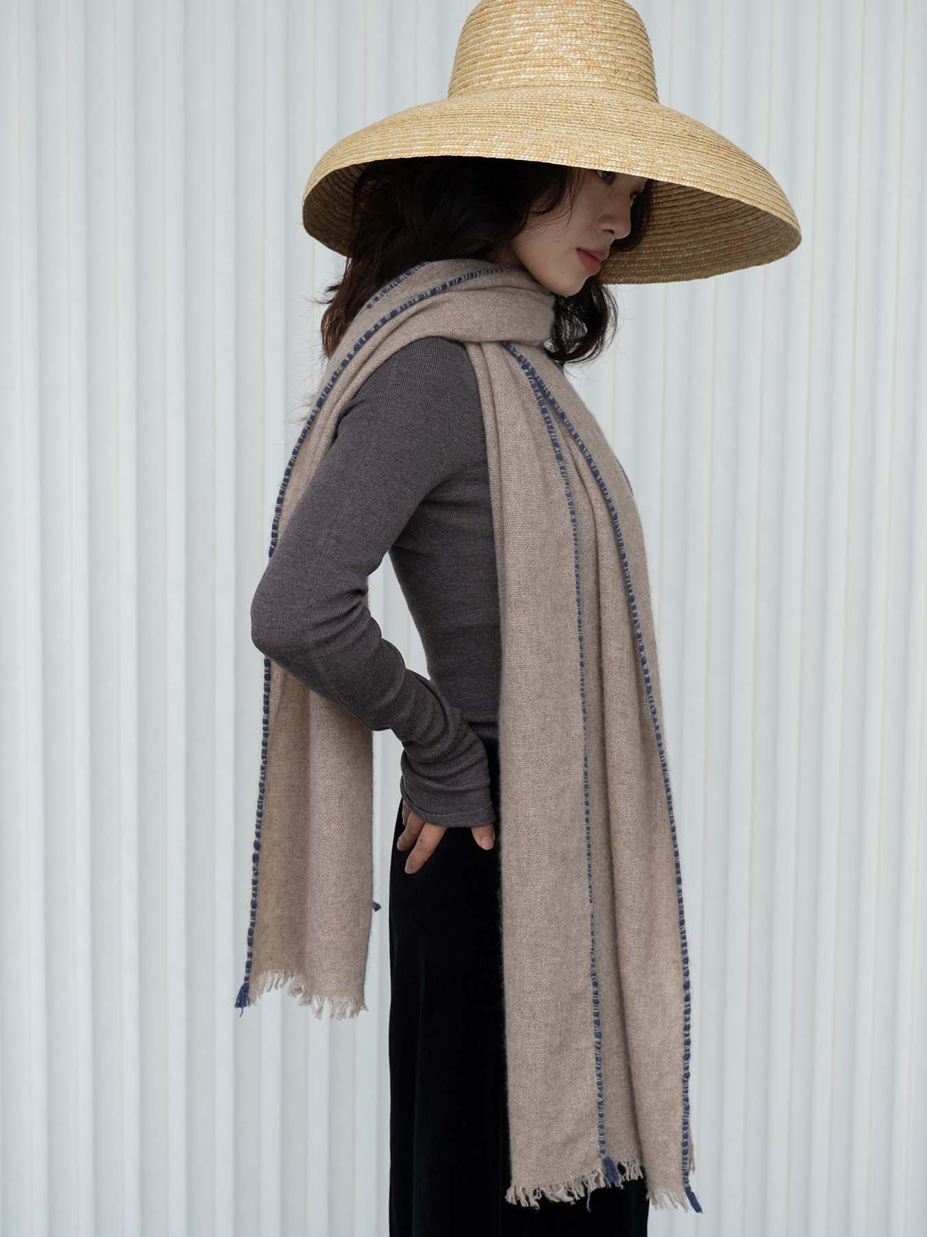 Oats & Rice - Weaver Cashmere Scarf