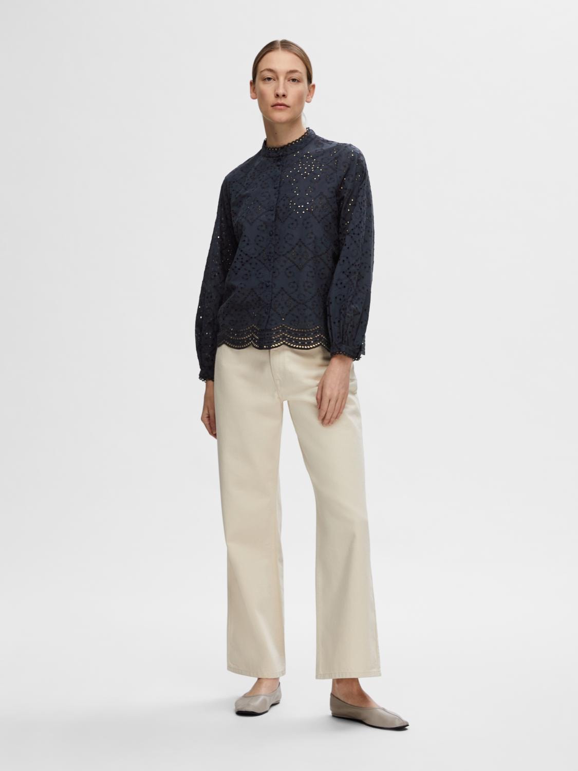 Selected Femme - Broderie Anglaise Shirt