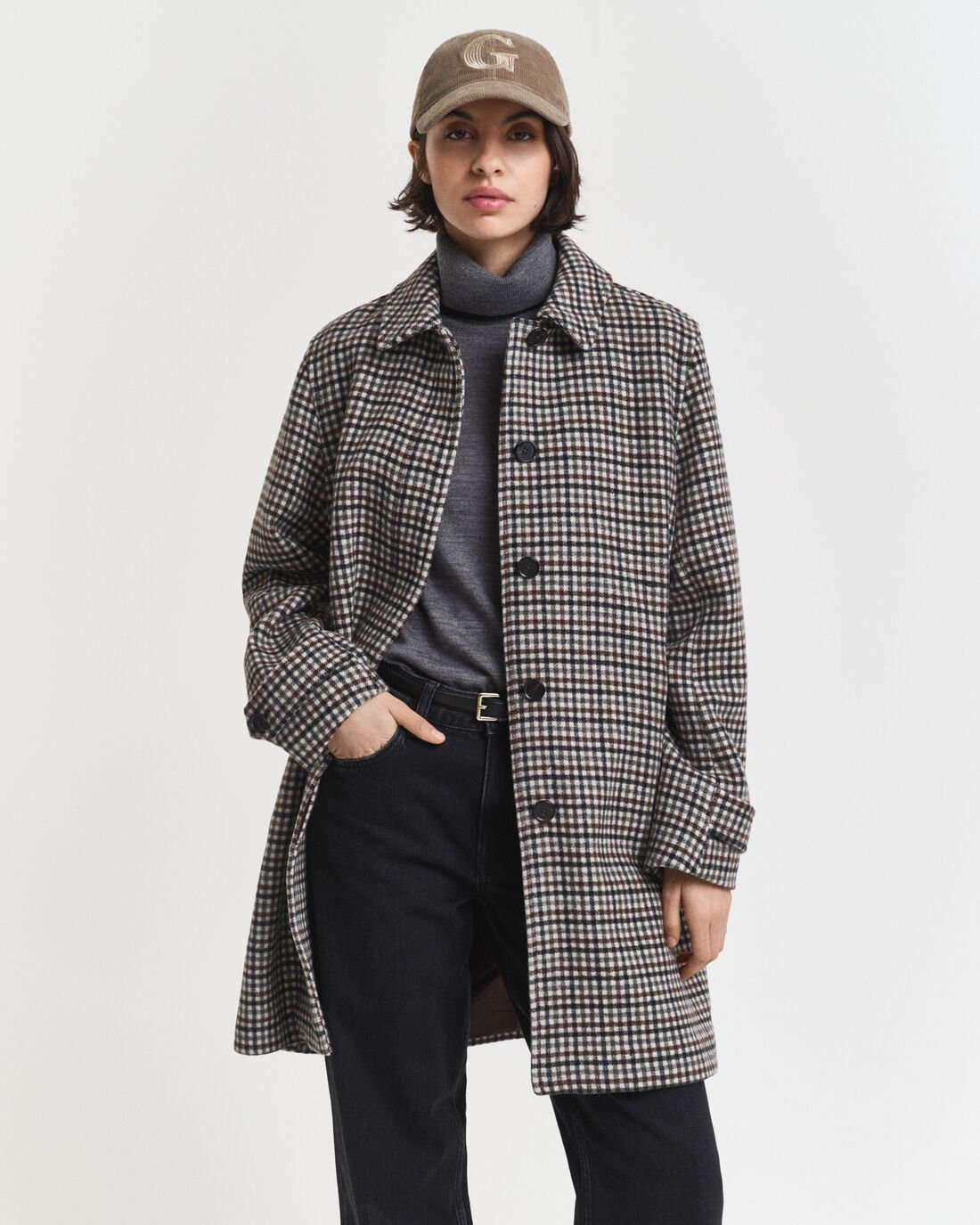 Gant - Checked Wool Coat