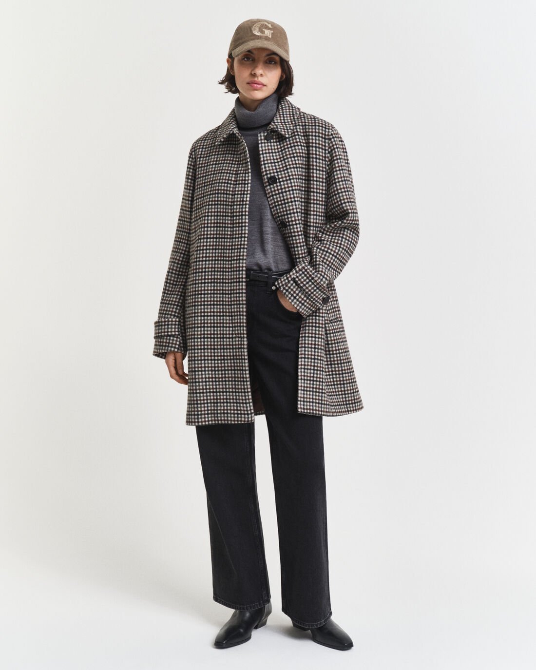Gant - Checked Wool Coat