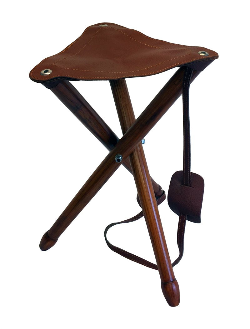 Leather Tripod Shooting Stool