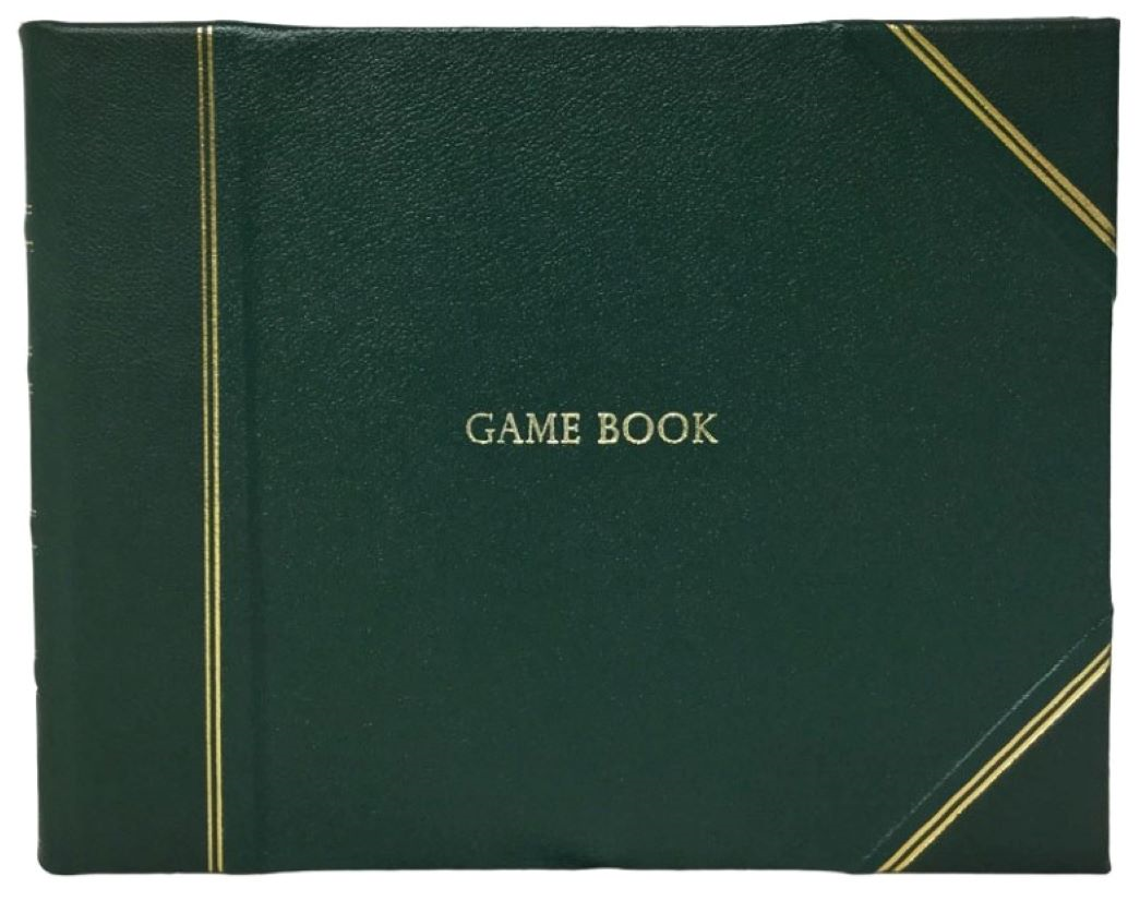 Roxtons Large Game Book Hard Back Corners