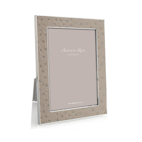 Addison Ross - Silver & Faux Ostrich Frame