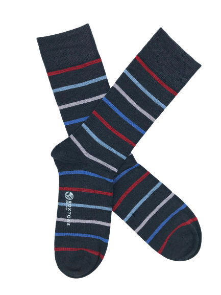 Roxtons Merino Stripe Ankle Socks