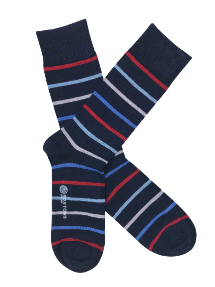 Roxtons Merino Stripe Ankle Socks