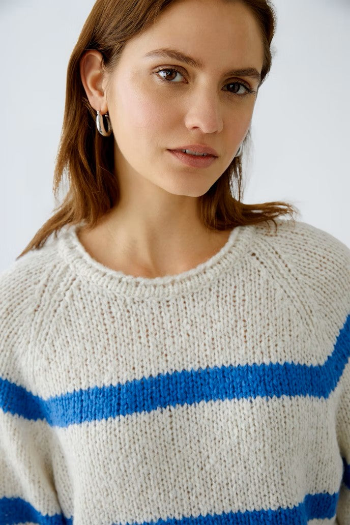 Oui - Short Sleeve Stripe Knit