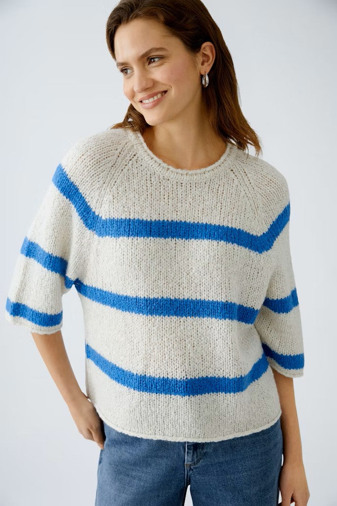 Oui - Short Sleeve Stripe Knit