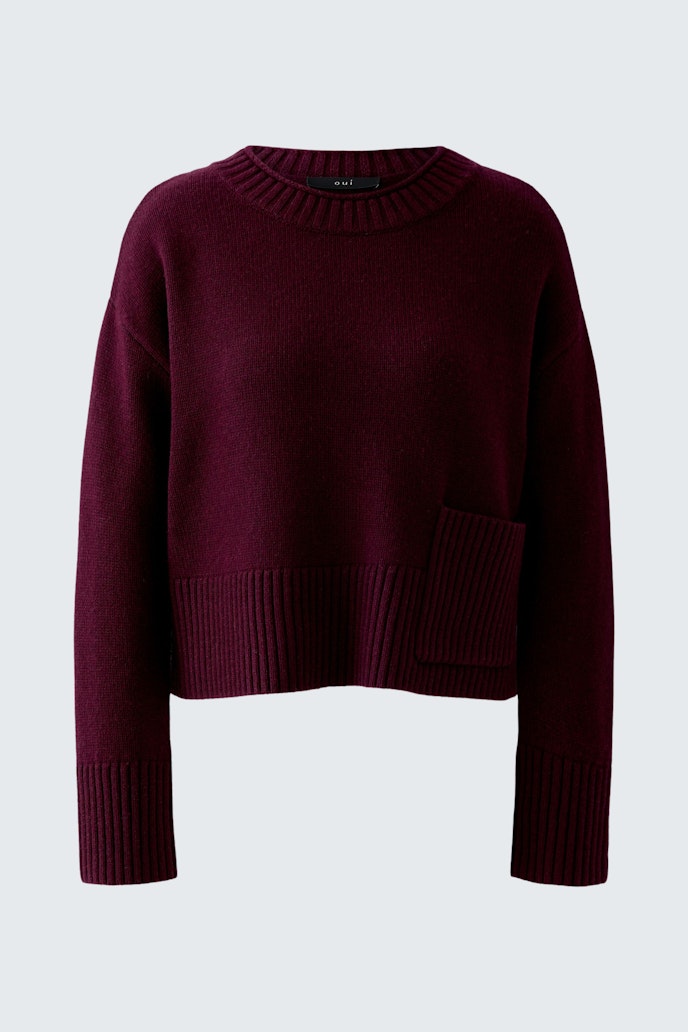 Oui - Knit With Pocket