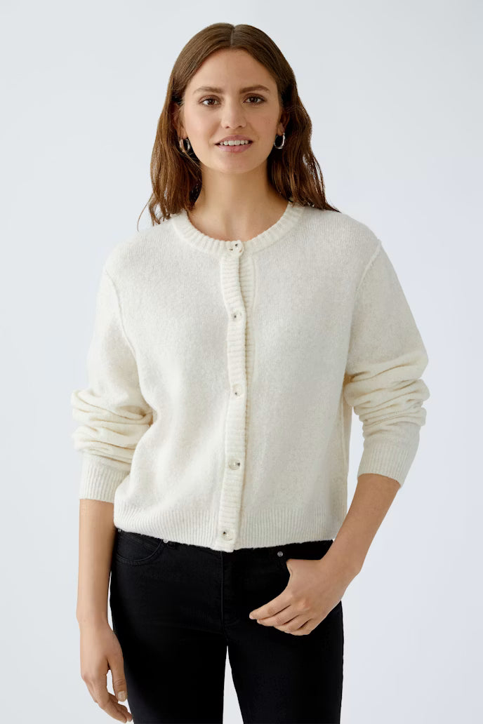 Oui - Round Neck Cardigan