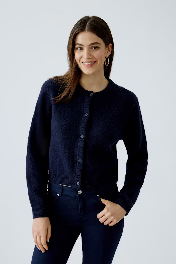 Oui - Round Neck Cardigan