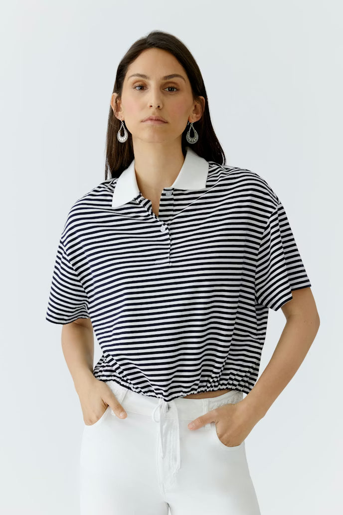 Oui - Striped Polo