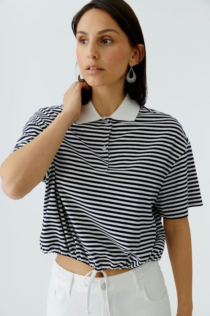 Oui - Striped Polo