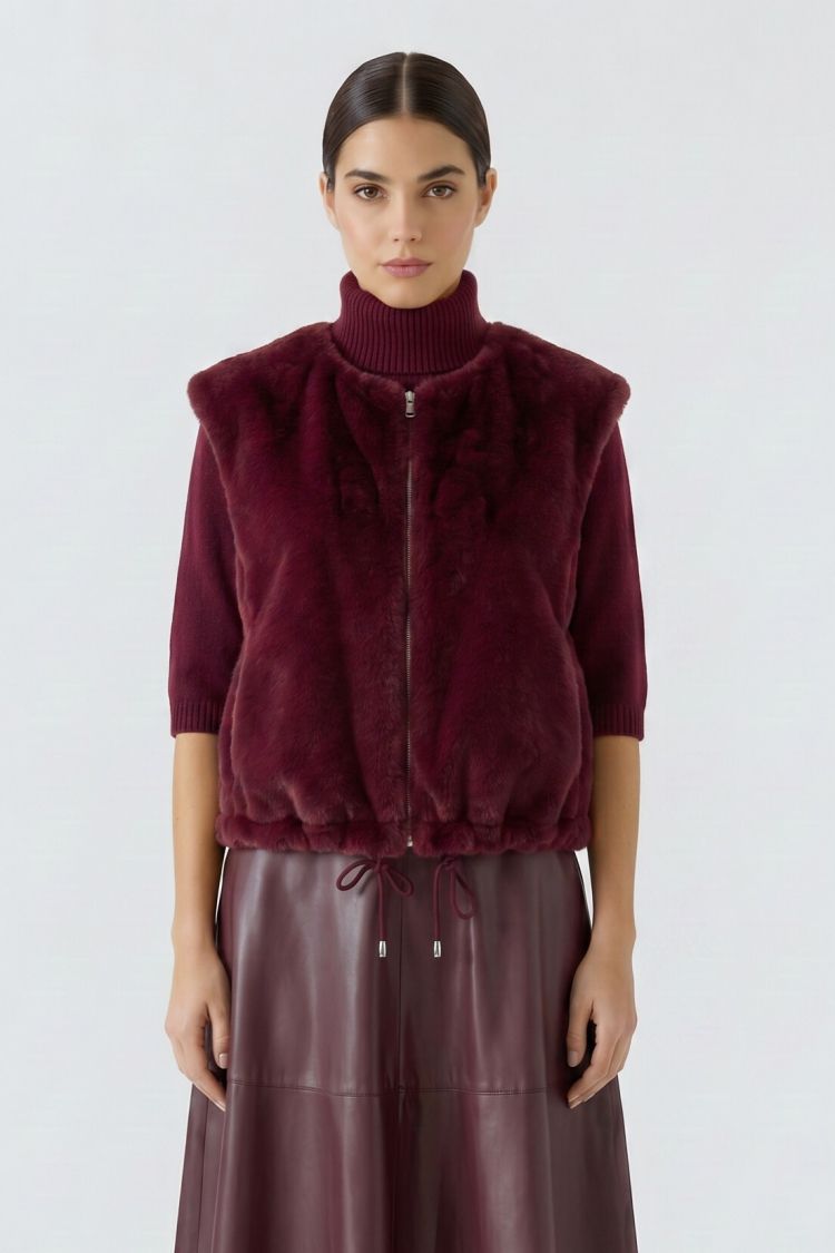 Oui - Faux Fur Gilet