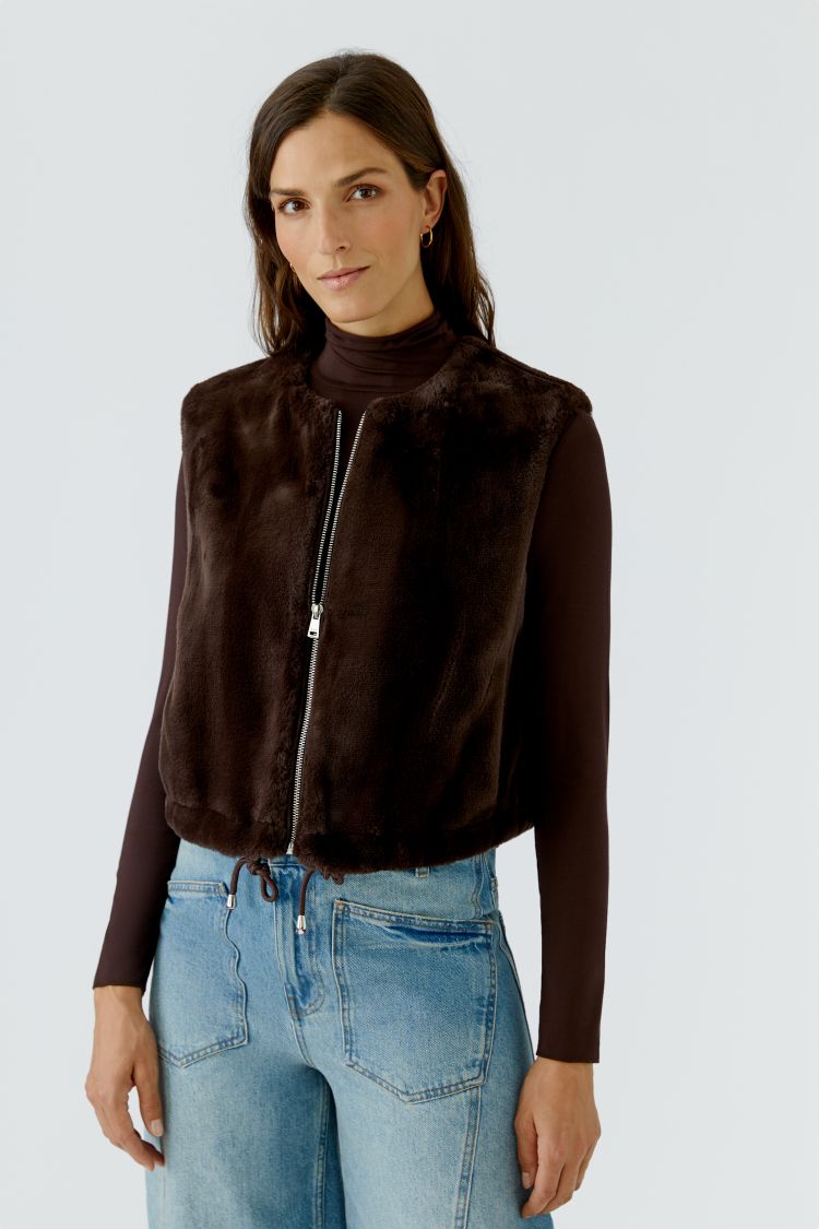 Oui - Faux Fur Gilet