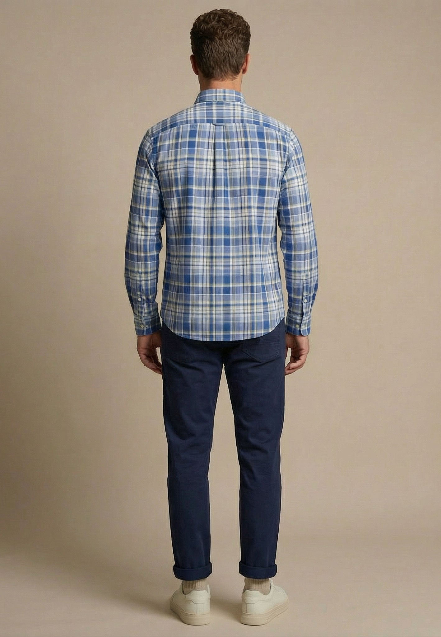 Fynch-Hatton Washed Oxford Check Shirt