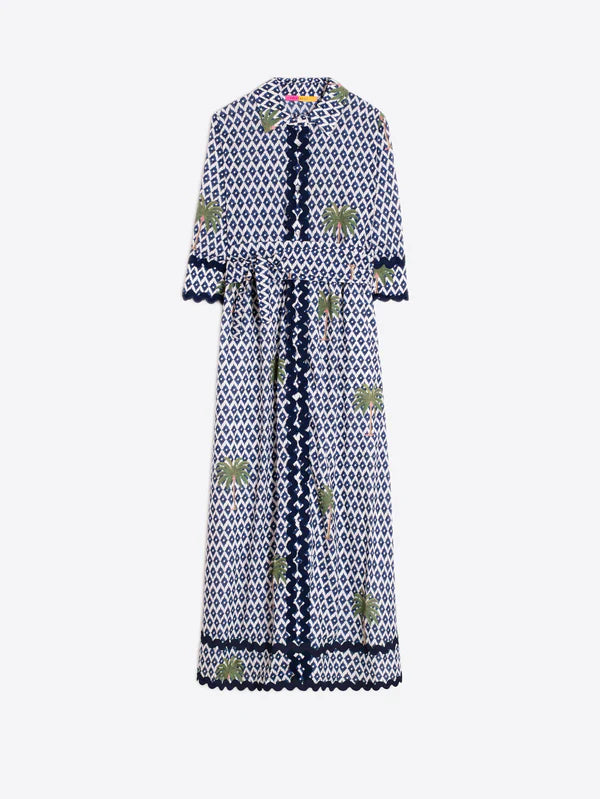 Vilagallo - Palm Ric Rac Dress - Brenda
