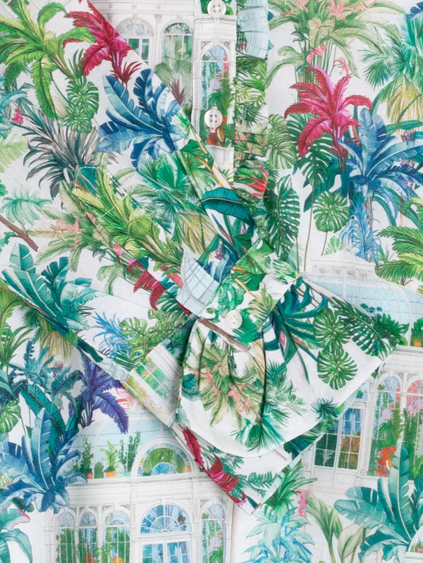 Vilagallo - Palm Print Shirt Dress - Gara