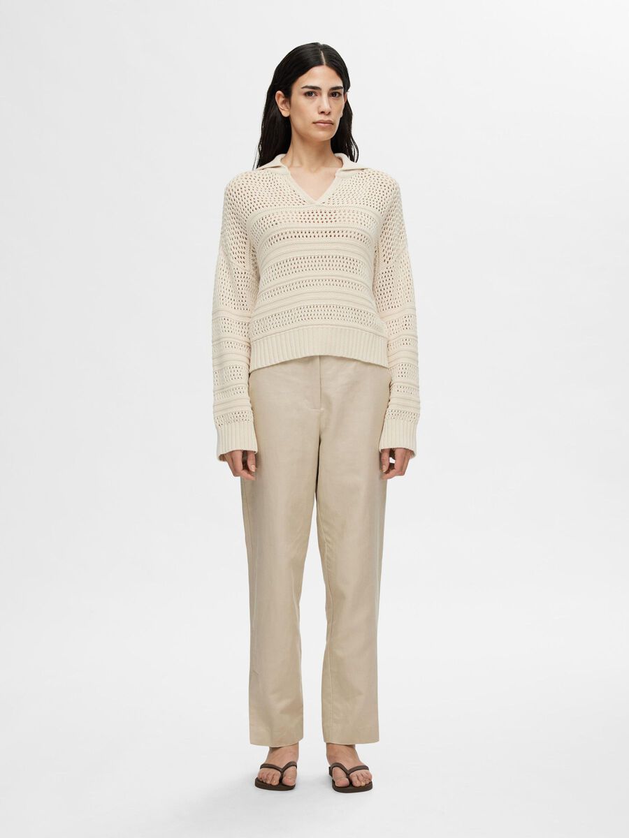 Selected Femme - Fine Collar Knit