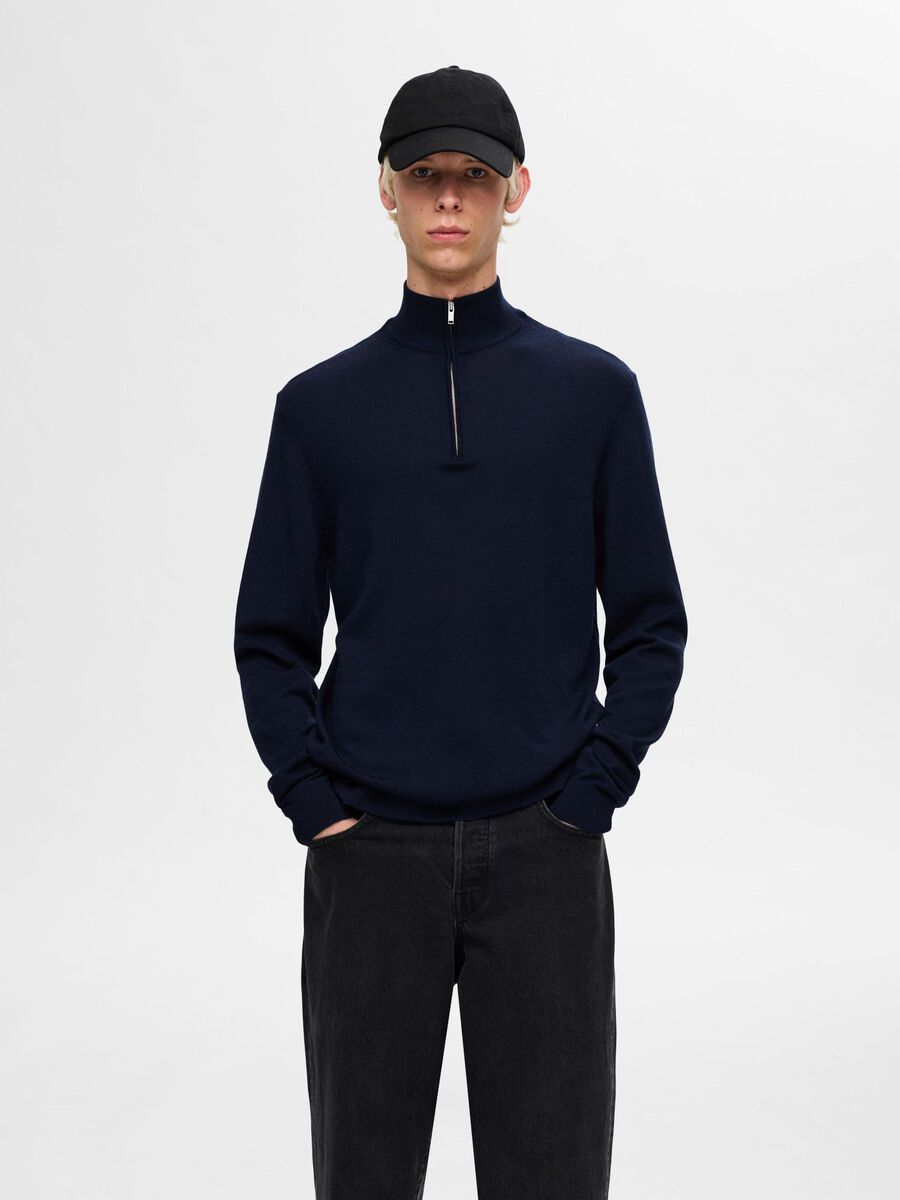 Selected Homme - Merino 1/4 Zip - Tray