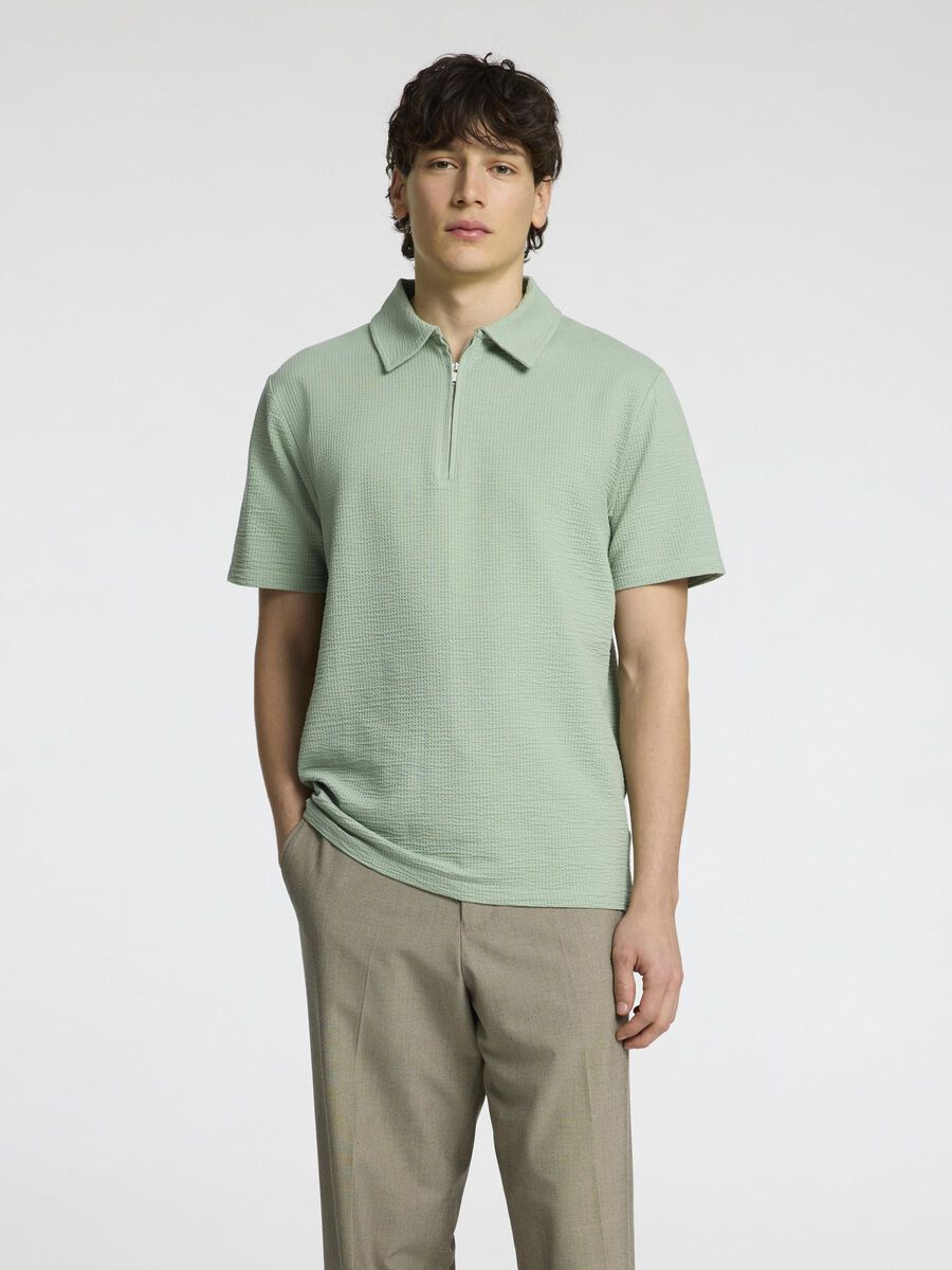 Selected Homme - Seersucker Polo - Sander