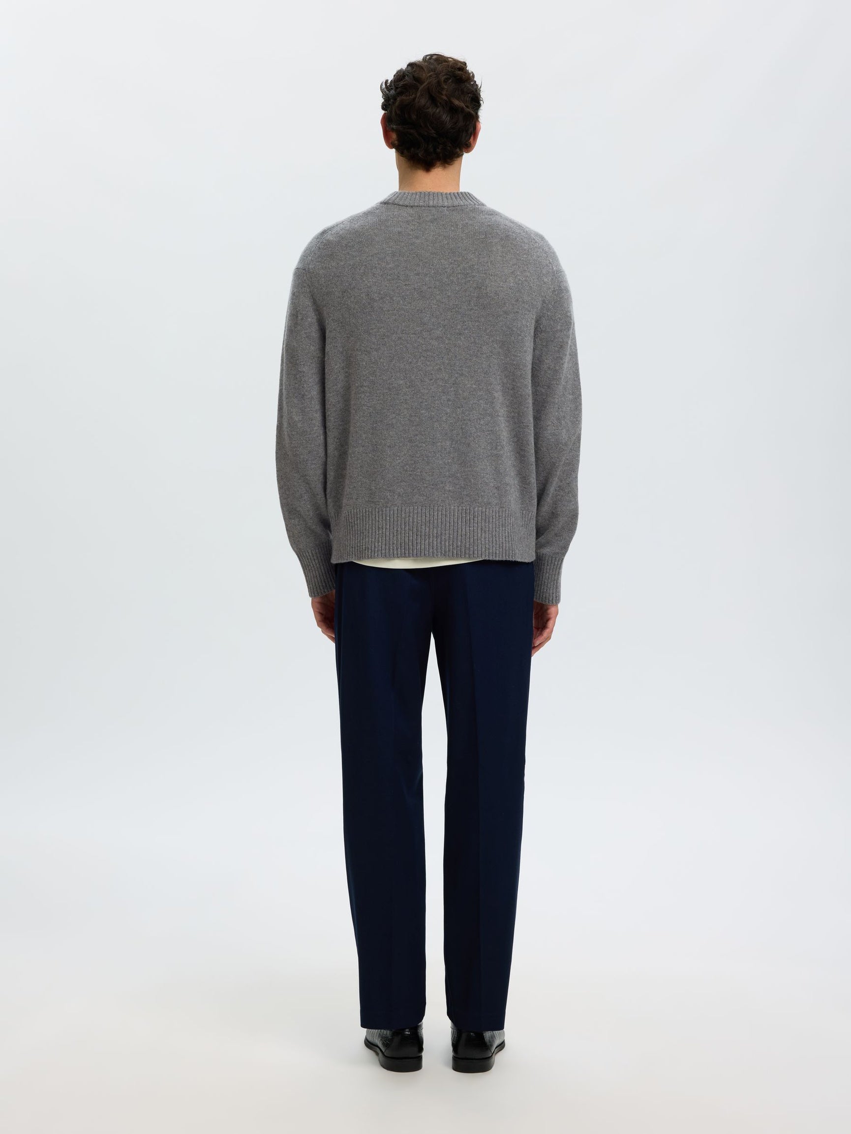 Selected H - Cashmere Blend Crew - Calle