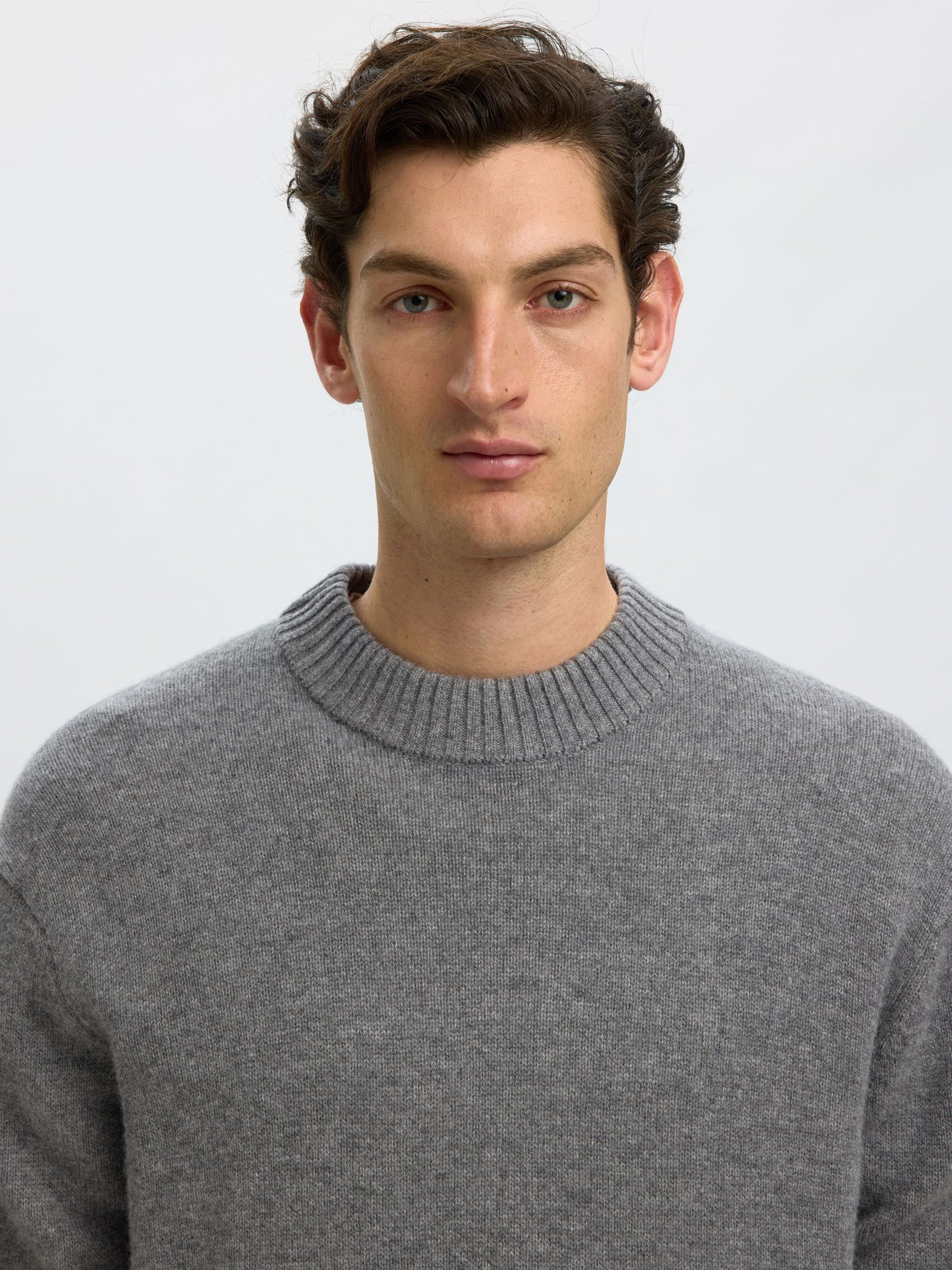 Selected H - Cashmere Blend Crew - Calle