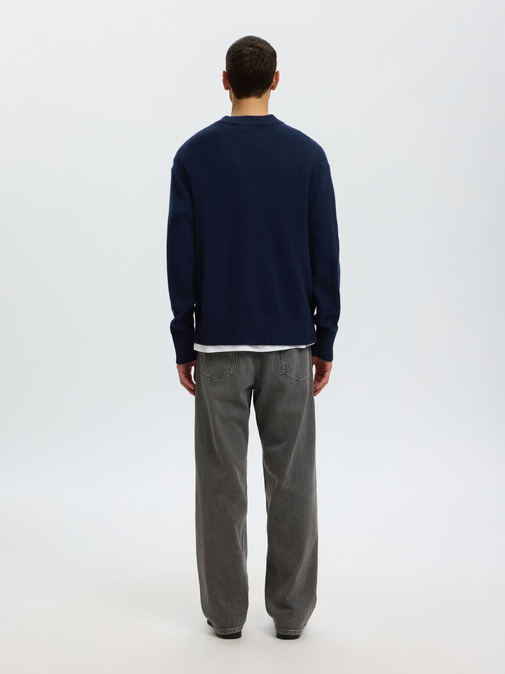 Selected H - Cashmere Blend Crew - Calle
