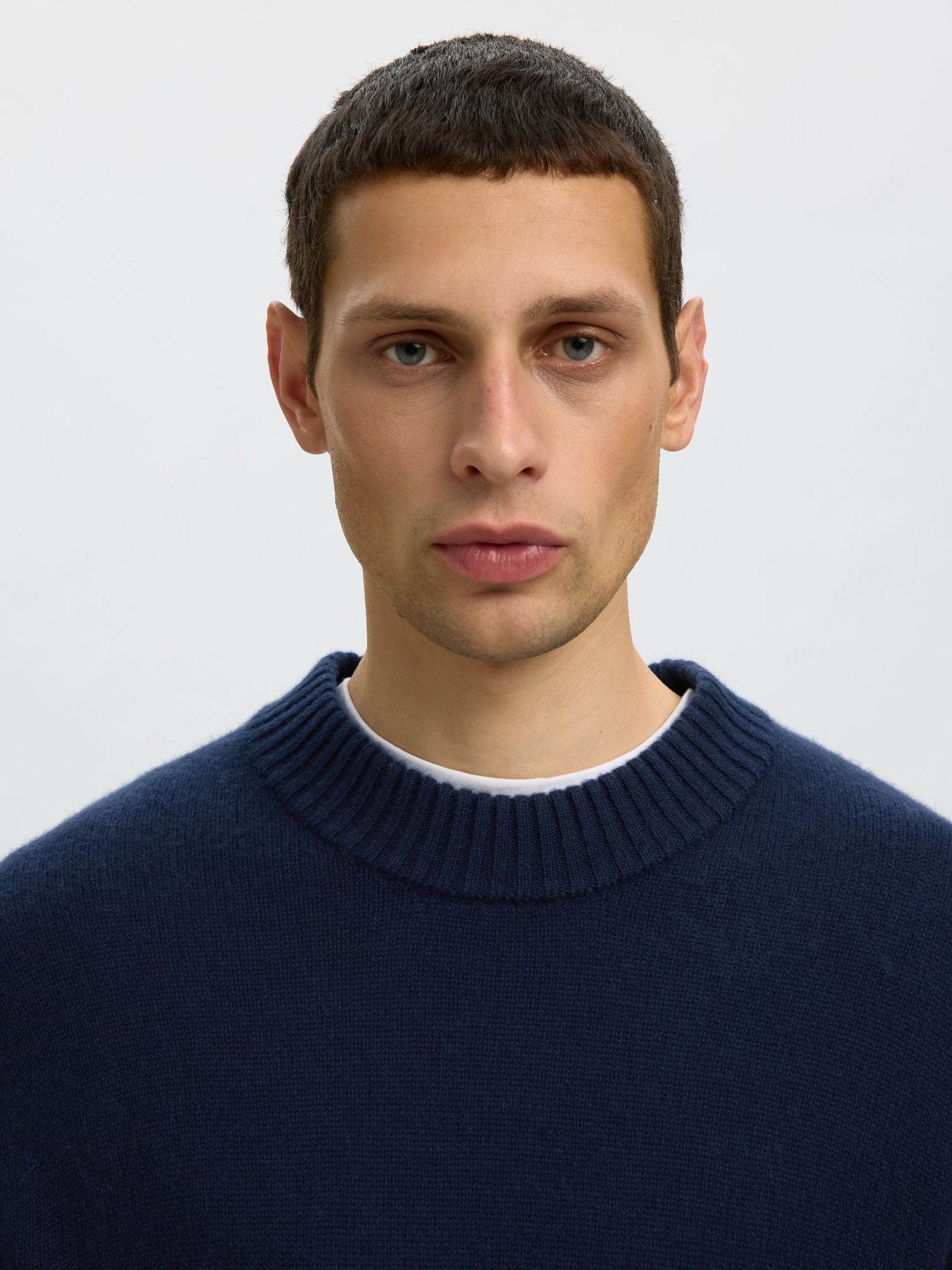 Selected H - Cashmere Blend Crew - Calle