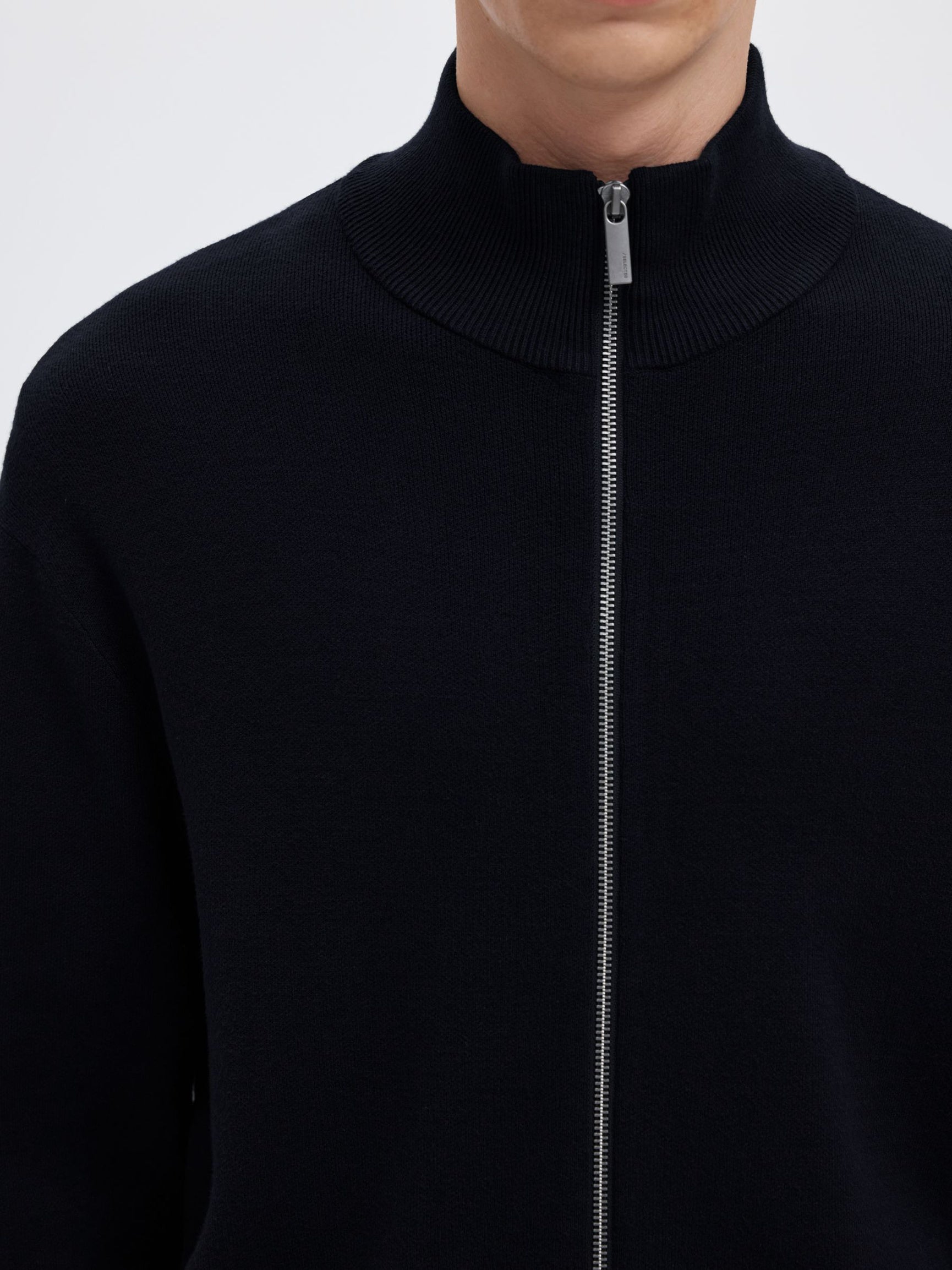Selected H - Teller Zip Cardigan
