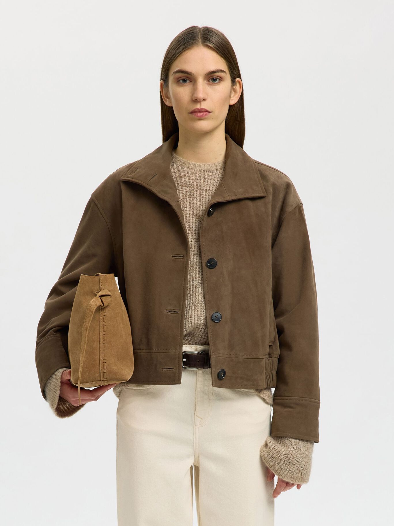 Selected F - Suede Bag - Stella