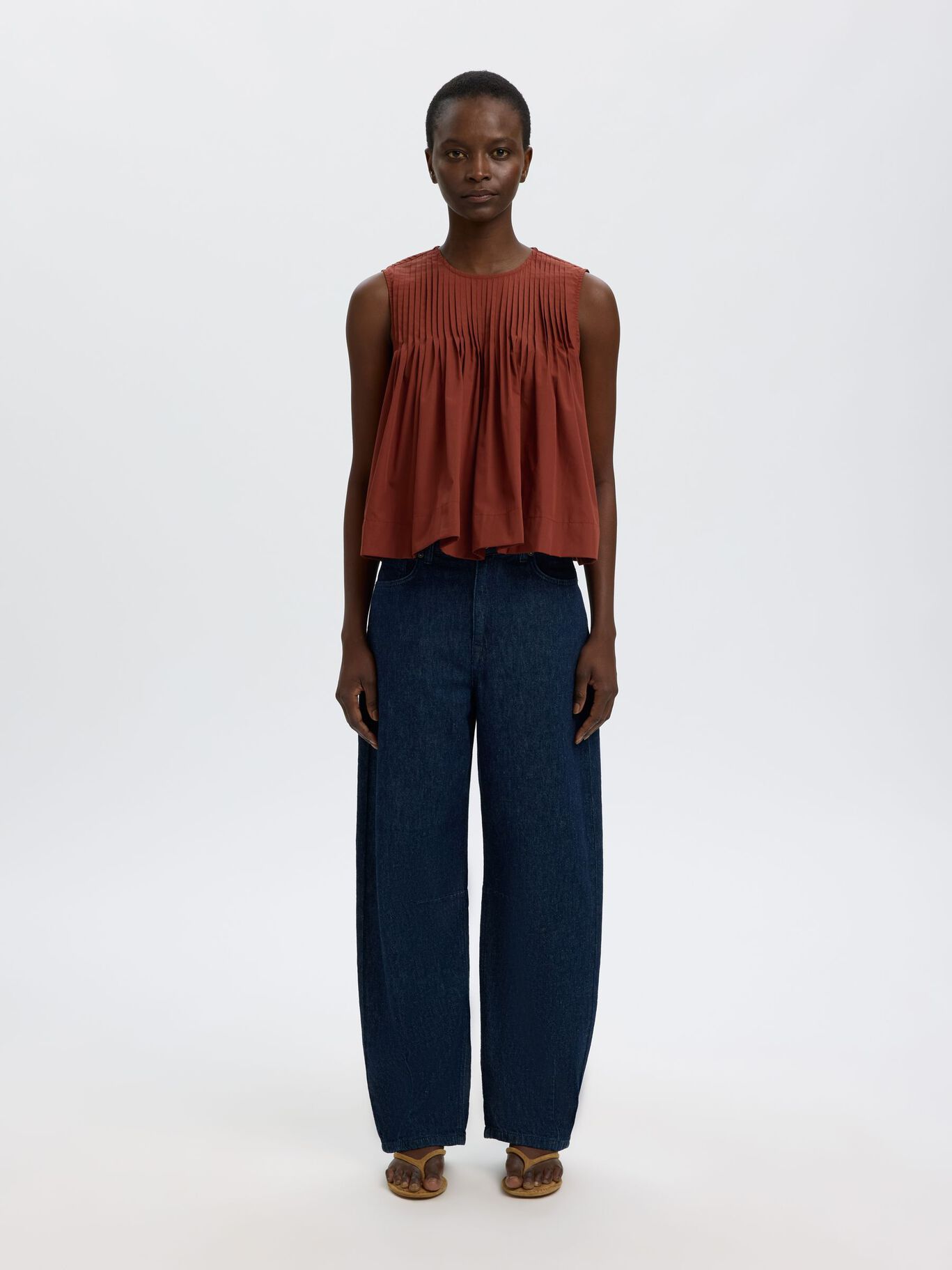Selected F - Pleated Top - Sophia