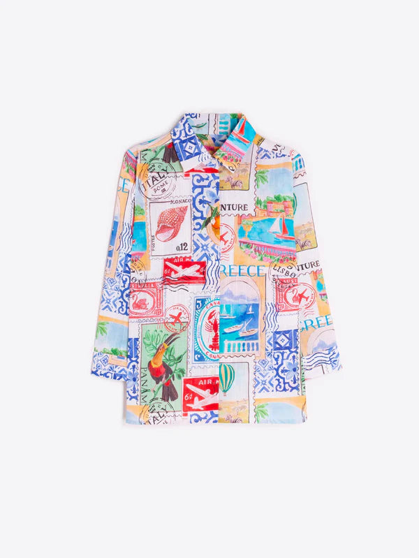 Vilagallo - Postcard Print Shirt - Sara