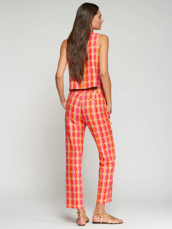 Vilagallo - Graphic Print Trouser - Tiffany