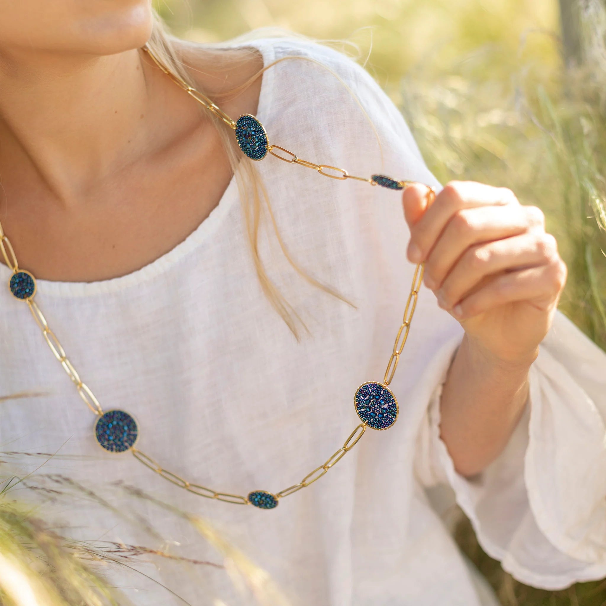Santibe - Long Necklace - Laguna