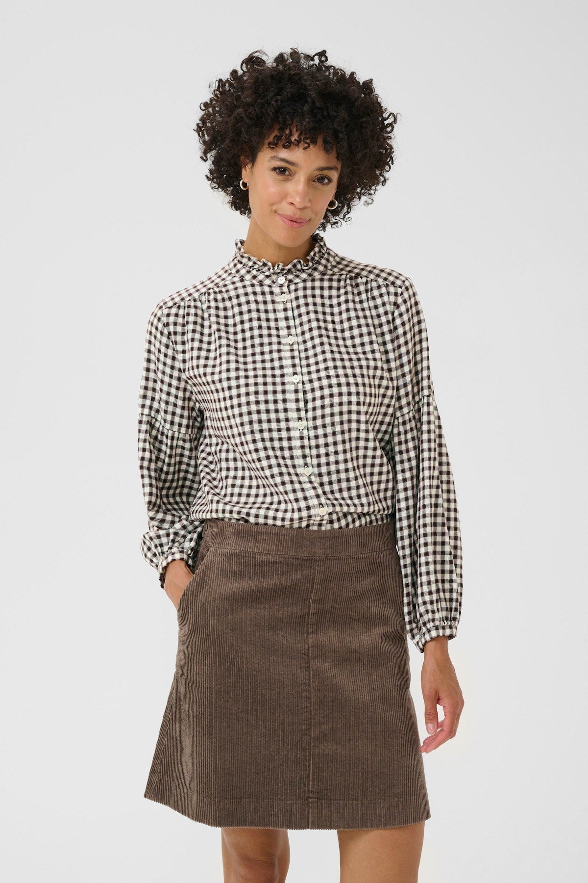 Part Two - Frill Flannel Shirt - Samilla
