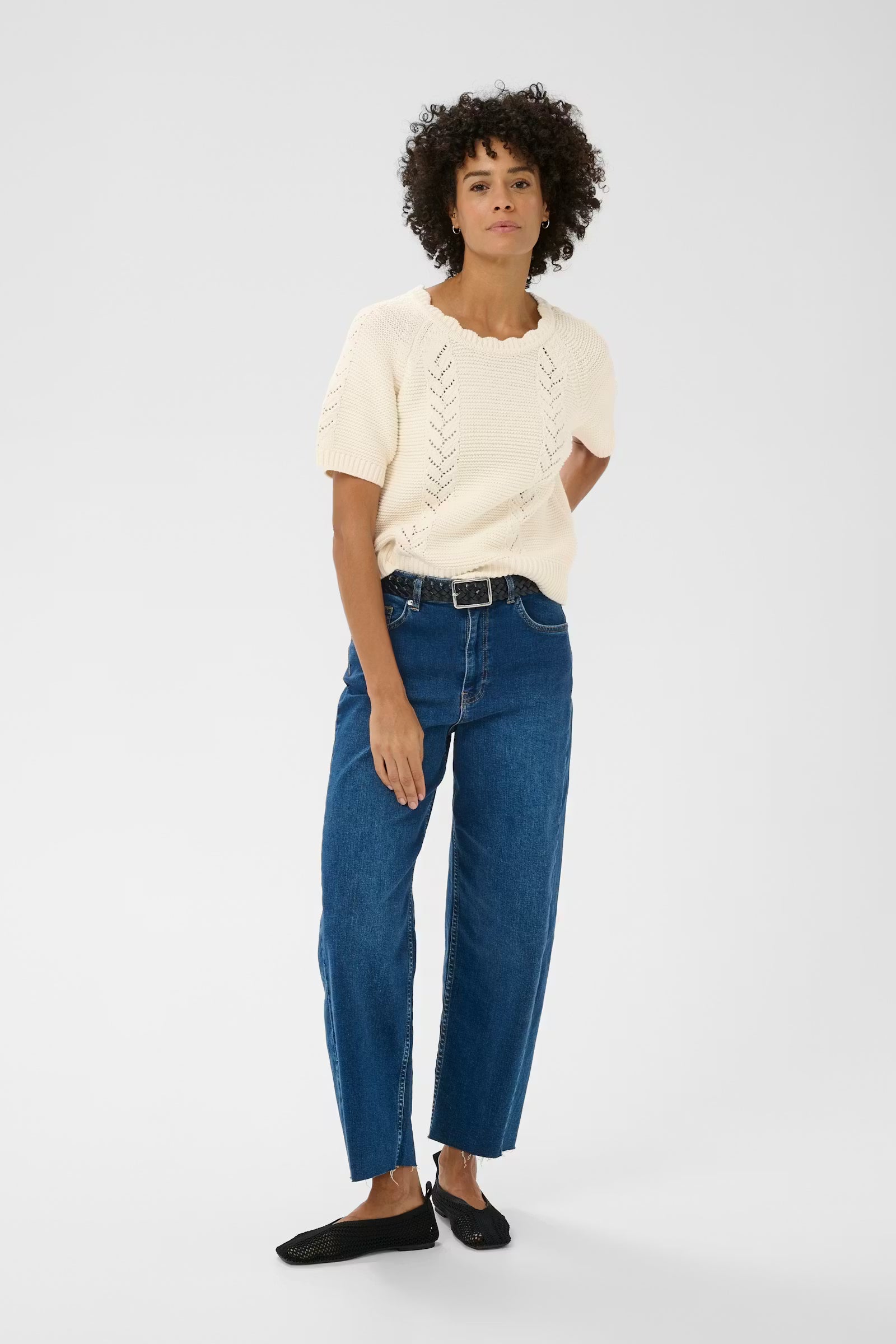 Part Two - Short Sleeve Knit - Anisette