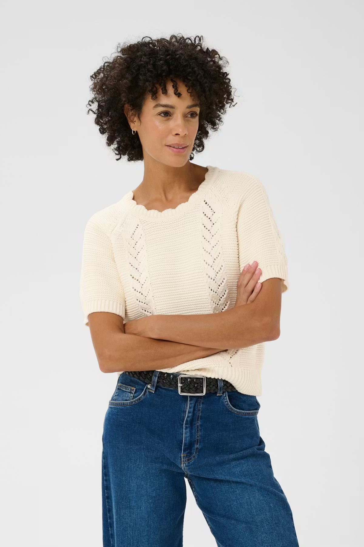 Part Two - Short Sleeve Knit - Anisette
