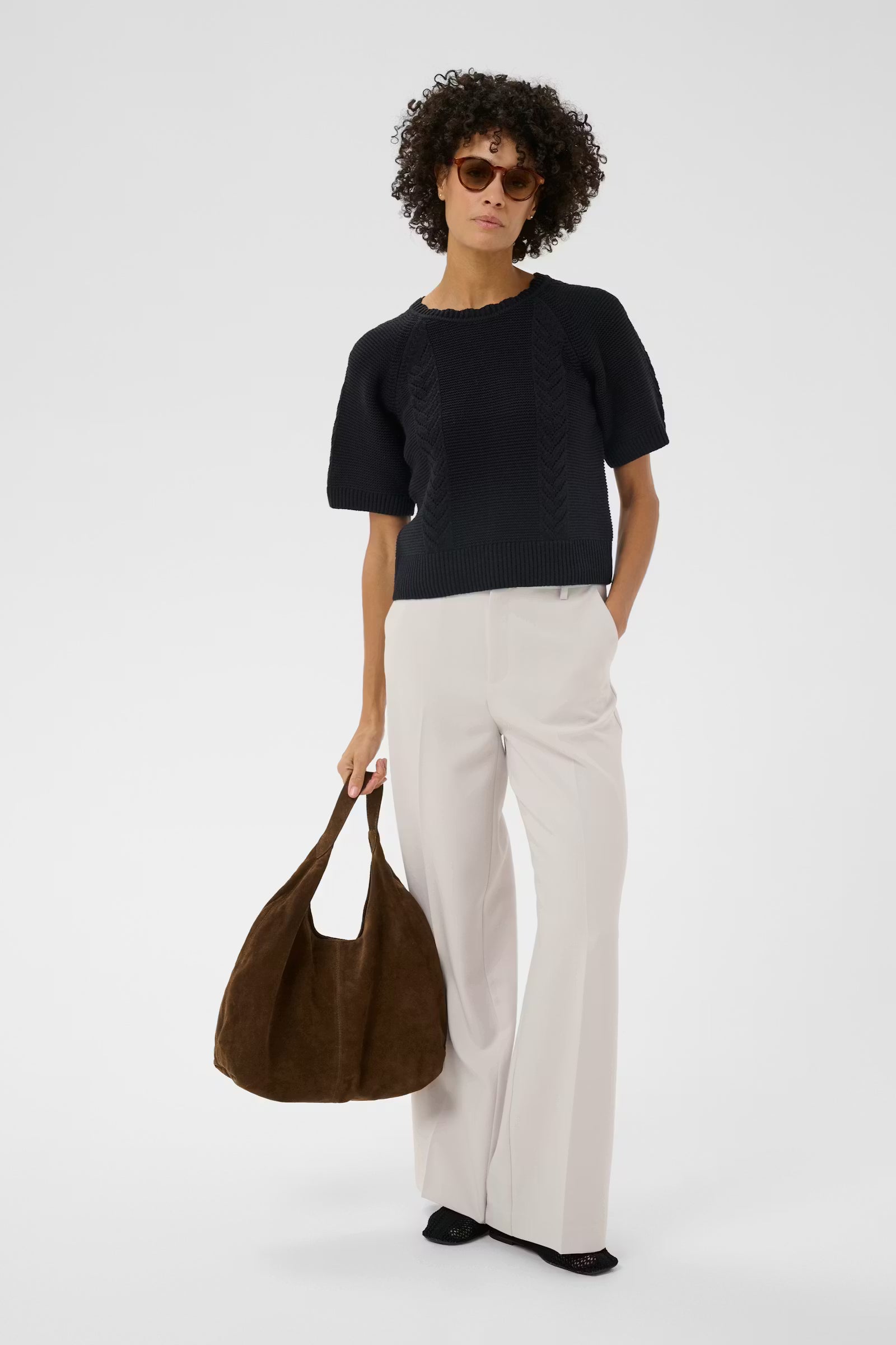 Part Two - Short Sleeve Knit - Anisette