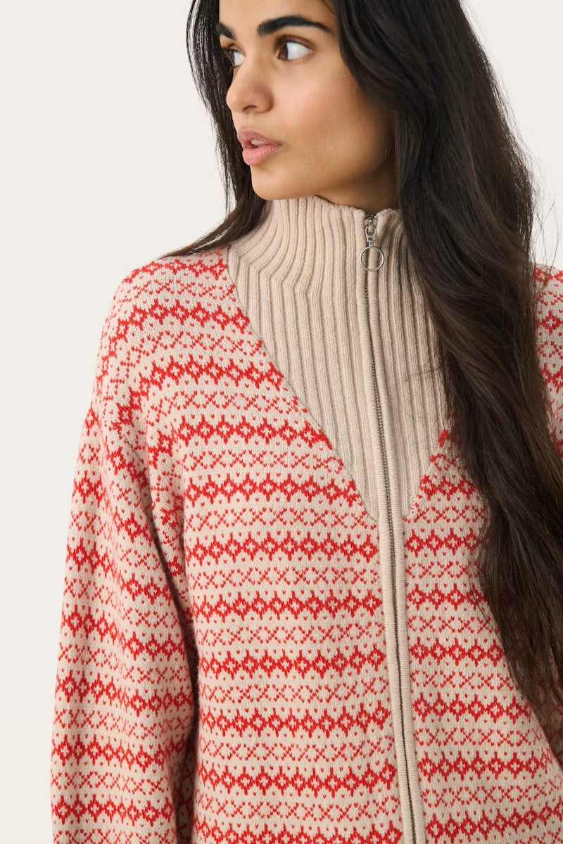 Part Two - Zip Cardigan - Pirjo