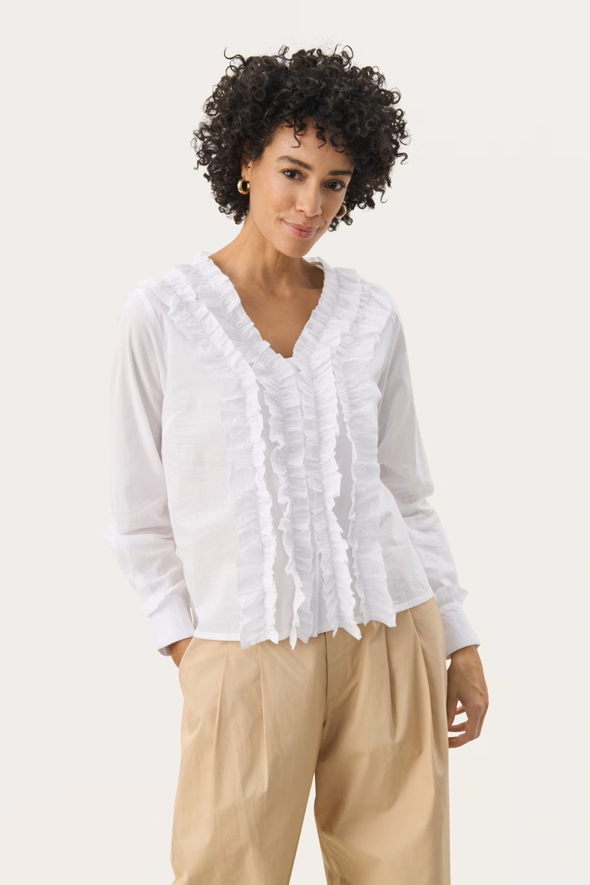 Part Two - Cotton Frill Shirt - Noella