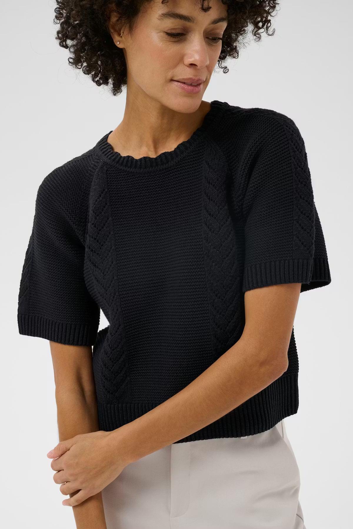 Part Two - Short Sleeve Knit - Anisette