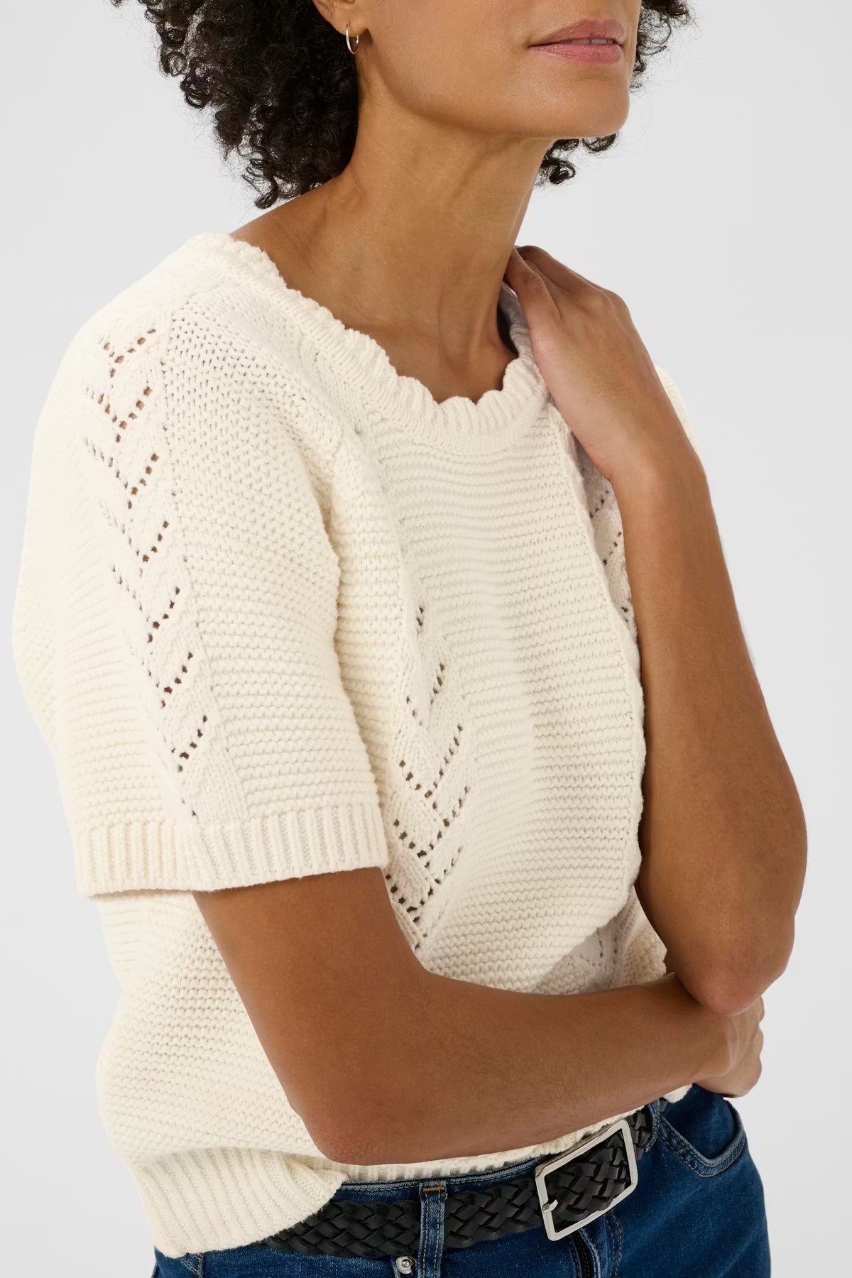 Part Two - Short Sleeve Knit - Anisette