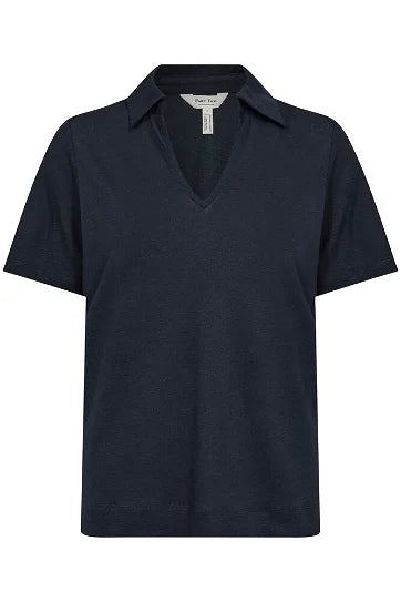 Part Two - Linen T with collar - Naba